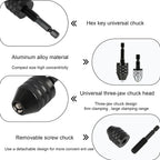 Keyless Drill Chuck Adapter, 1/4 Inch Hex Shank Quick Change Converters