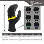 Crinkle Latex Rubber Coated Safety Work Gloves for Men Women