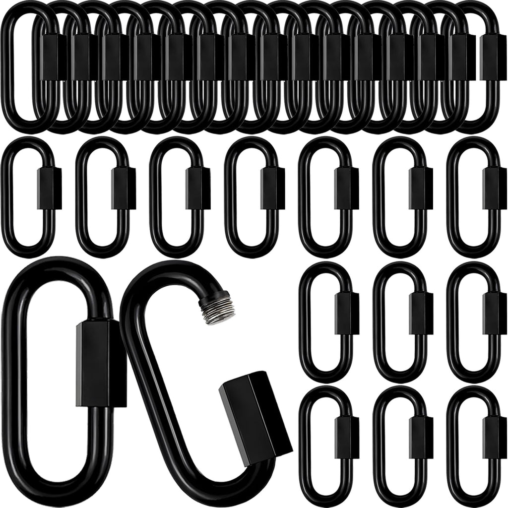 30 PCS 2.85IN(M8) Quick Link, Heavy Duty Locking Connector Rated 1600 Lbs