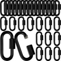 30 PCS 2.85IN(M8) Quick Link, Heavy Duty Locking Connector Rated 1600 Lbs
