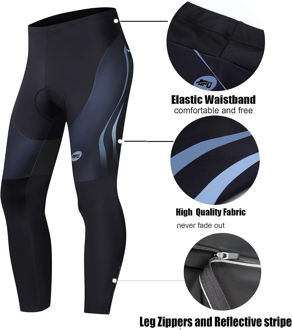 Men's Bicycle Pants 4D Padded Road Cycling Tights Leggings Outdoor Cyclist Riding Bike Wear