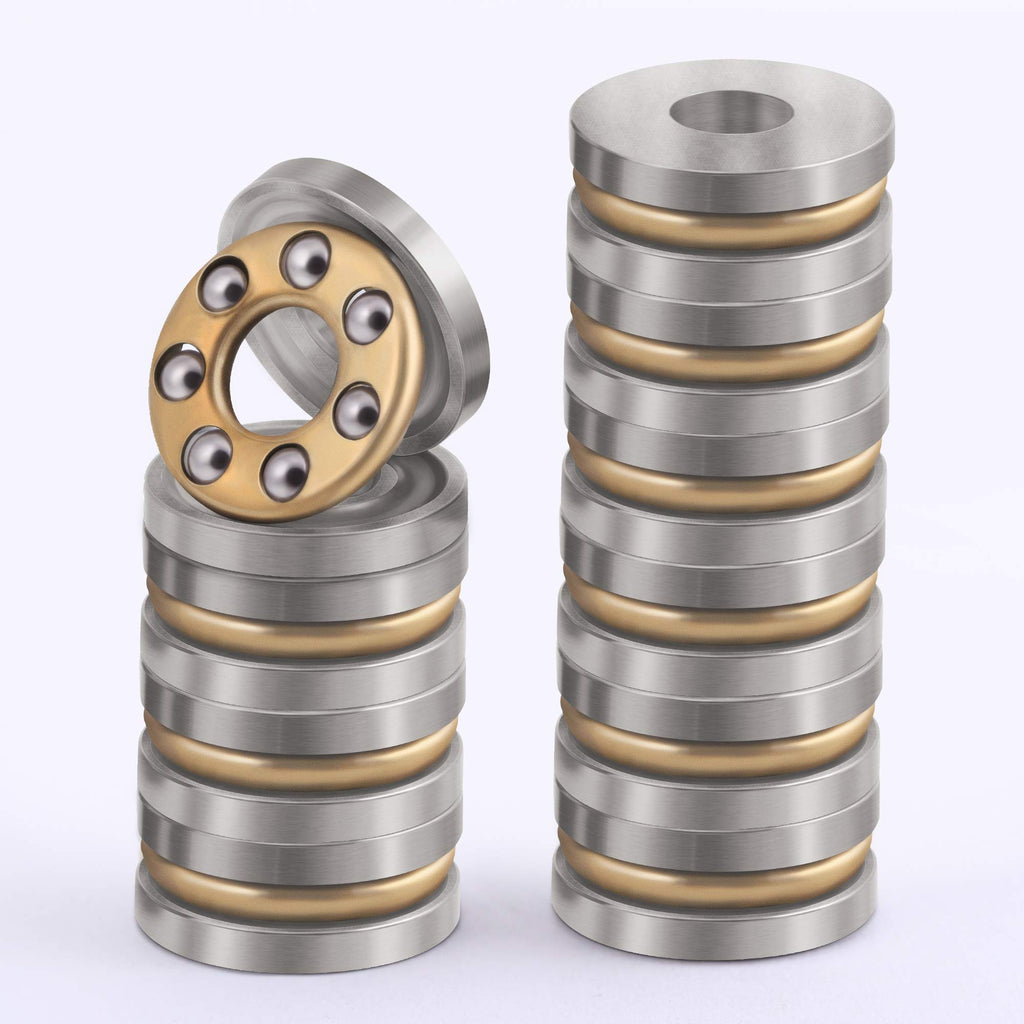 XIKE F3-8M Thrust Ball Bearing, 3x8x3.5mm (10-Pack)