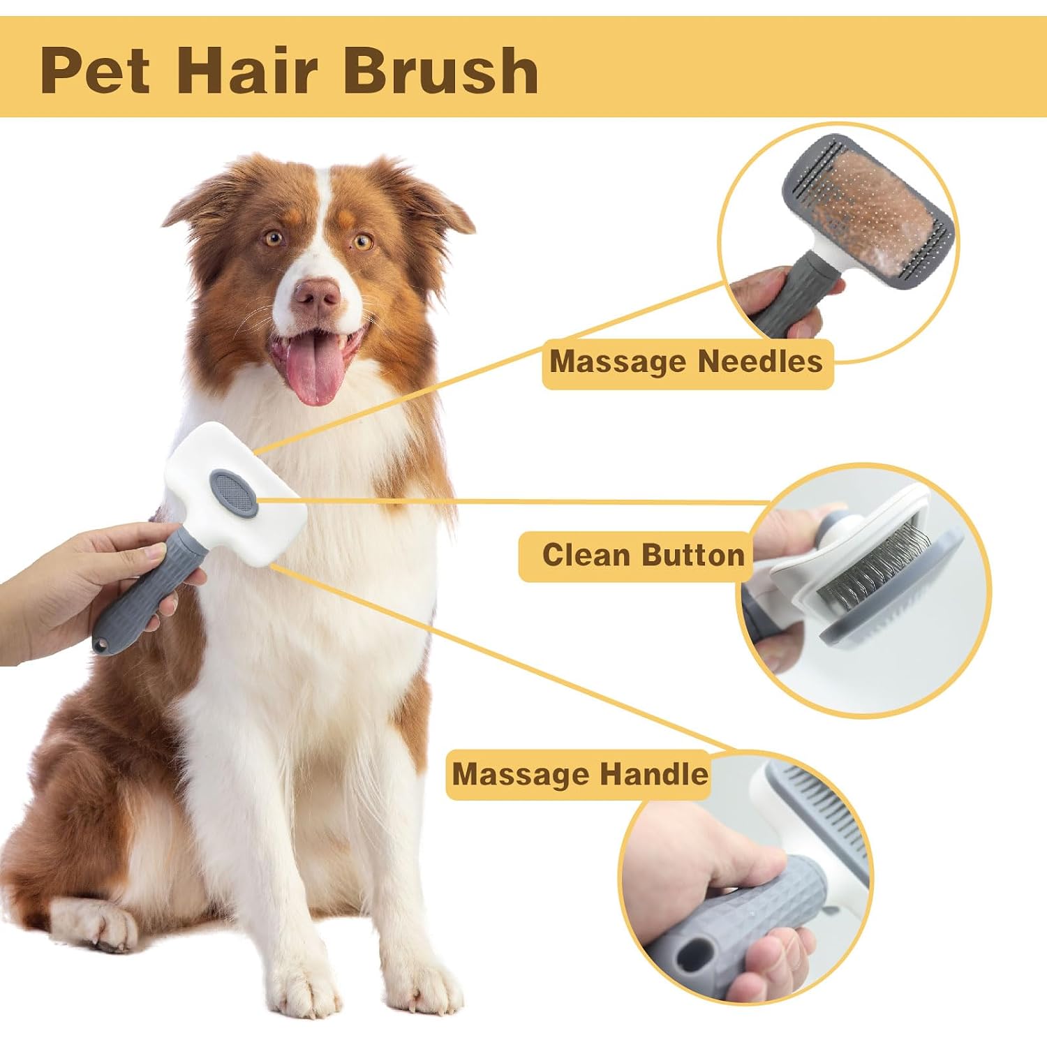 Pet Grooming Tools Kit for Dogs and Cats,8-in-One Home Pet Grooming Set,Includes Safety Scissors Set,Hair Removal