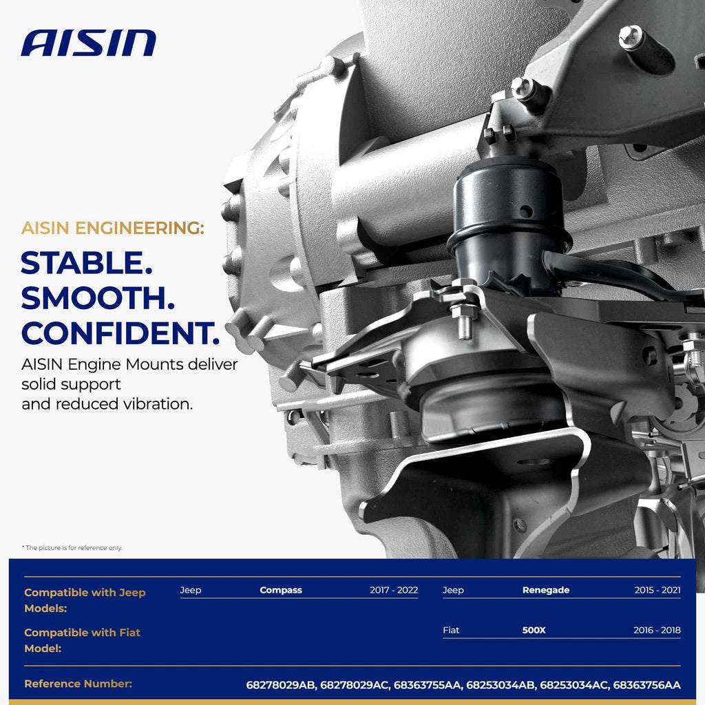 AISIN AFTERMARKET EMTAZ-20793 2Pcs Engine Motor & Transmission Mount Set