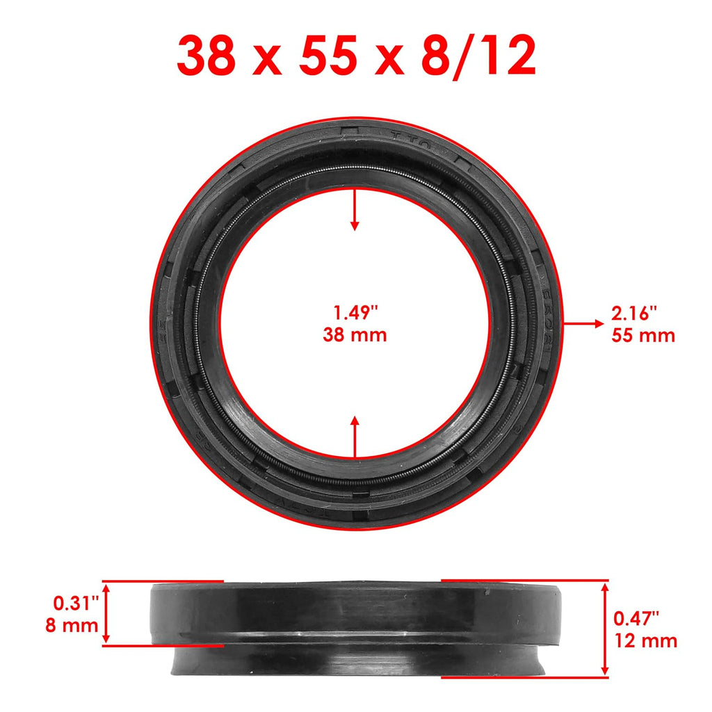 Caltric Front Knuckle Ball Joint Bearing Compatible With Suzuki Kingquad 450 LT-A450X LTA450Xz 2007-2010 / Kingquad 500 LT-A500X 2008-2018