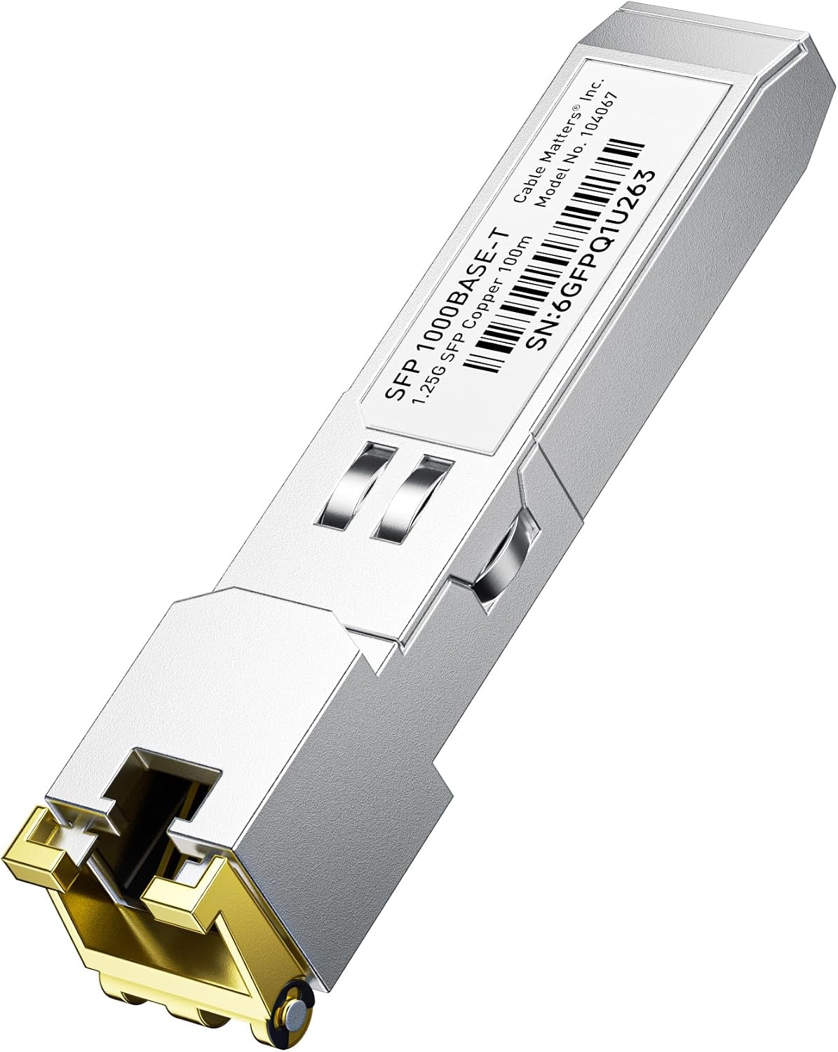 Cable Matters 1000BASE-T Gigabit SFP to RJ45 Copper Transceiver Module
