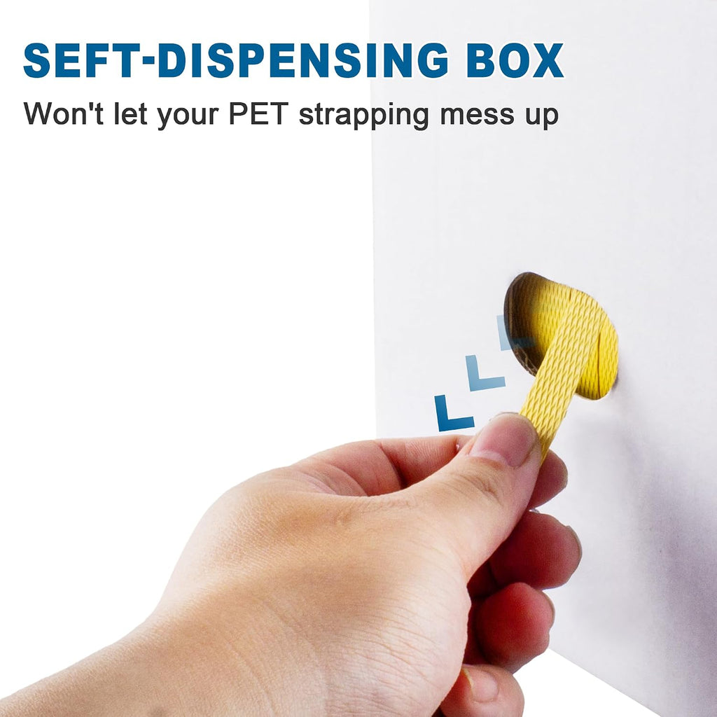 Banding Strapping Kit Pallet Packaging Strapping Tool Set with 1000' Length x 1/2" Wide PP Strapping Banding,100
