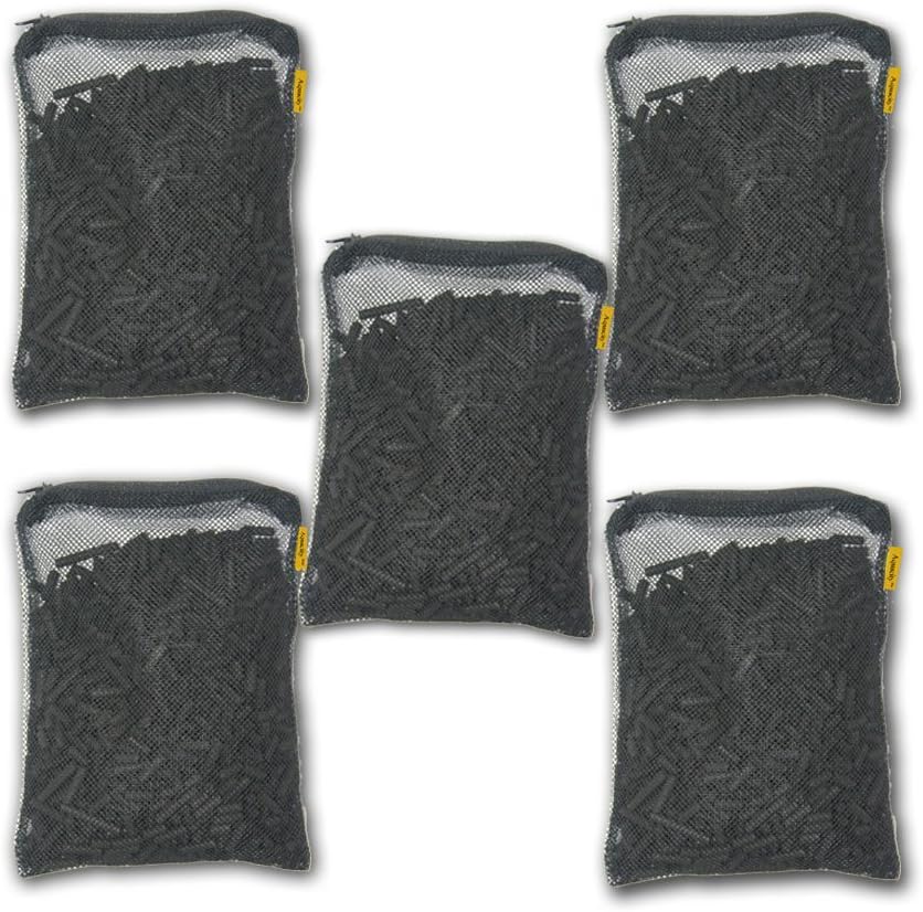 Aquacity Canister Filter Media Replacement Bags - Activated Charcoal Pellet Carbon, Bio Ceramic Rings, 1" Bio Sponge