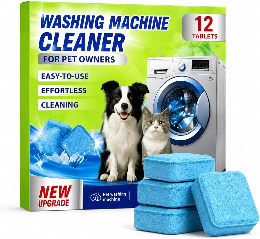 Washing Machine Cleaner Tablets, Fragrance Free Washer Care (12Pcs)