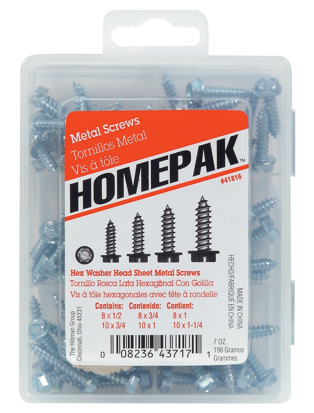 41816 Hex Washer Head Sheet Metal Screws
