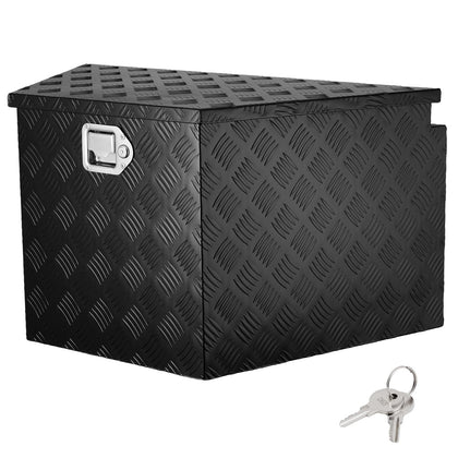 Trailer Tongue Box, Heavy Duty Trailer Tongue Tool Box Storage Organizer with Lock & Keys, Utility Tool Chest for