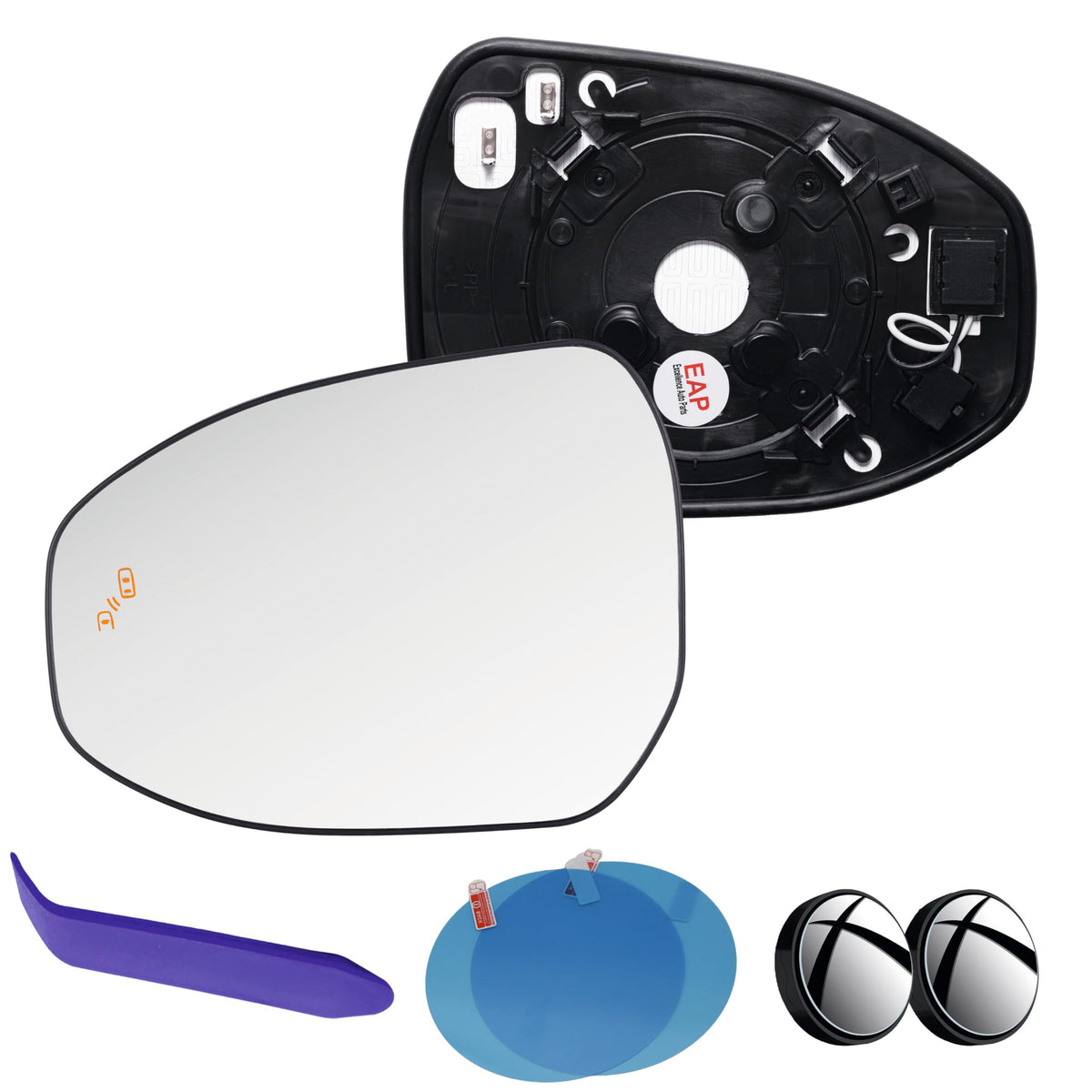 Driver Side Mirror Glass Compatible with Toyota Prius 2023-2026