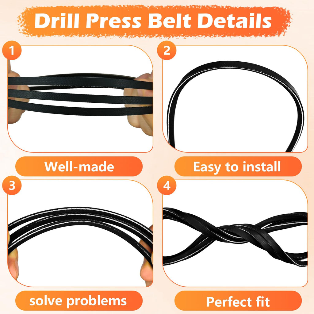 New Replacement Belt Drill Press w/ 45 inch 3/16 top Width V-Belt