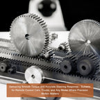 DTGN Spur Gear 1.5Mod 18 Teeth 12mm Thickness 10mm Bore 3x1.4mm Keyway 2Pcs
