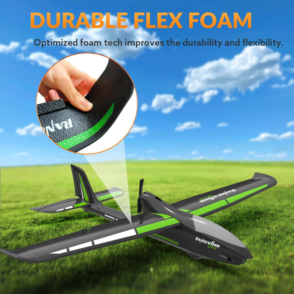 VOLANTEXRC New Version RC Plane,Remote Control Airplane for Adults,4-Channel RC Plane with Durable Foam