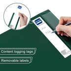 Storage File Boxes A4, 6 PCS Foldable File Box with Clip, 50mm Spine