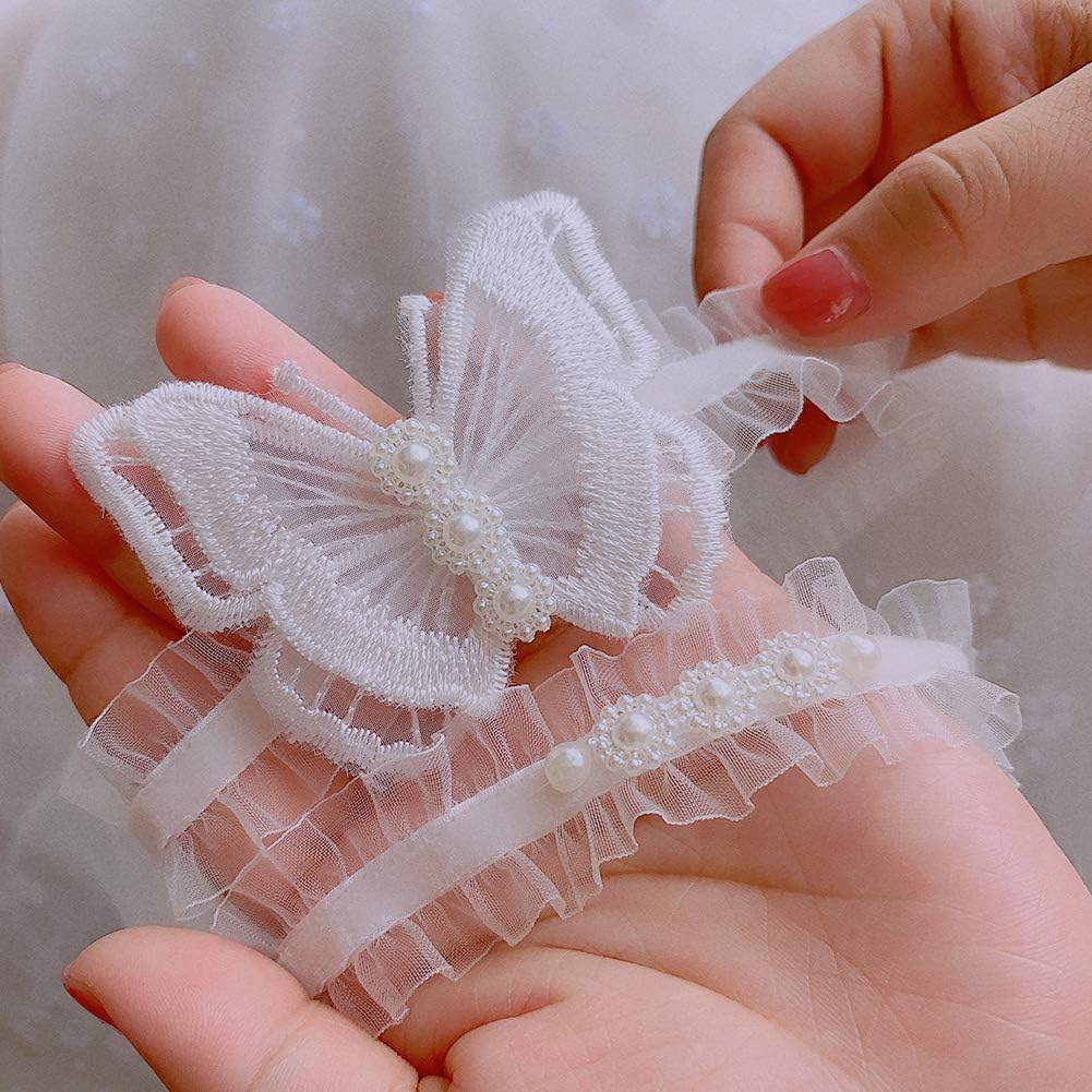 Wedding Garter for Bride Lace Leg Garter Belt with Flower Floral