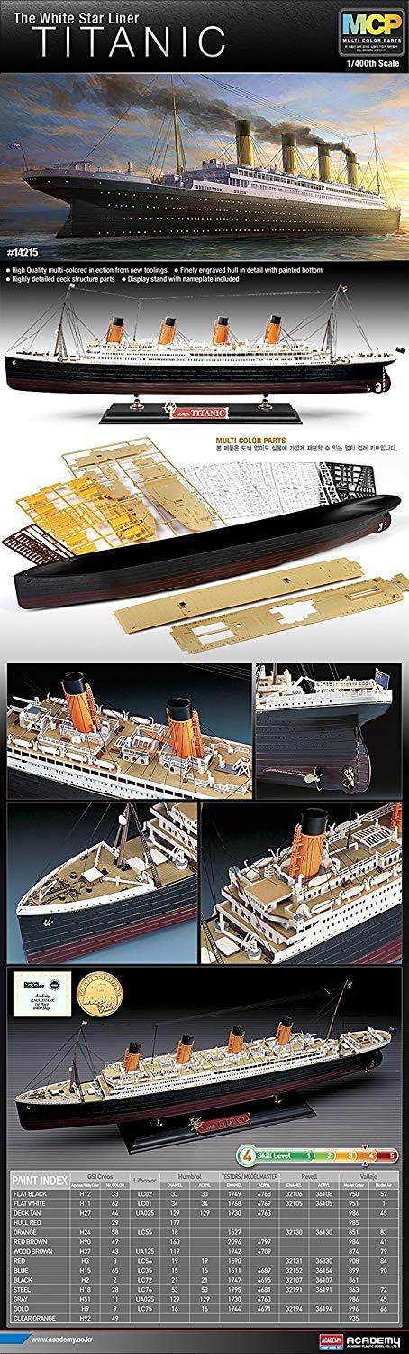Scale Model : Battle Ships & Aircraft Carrier Kits (1/400 R.M.S Titanic MCP)