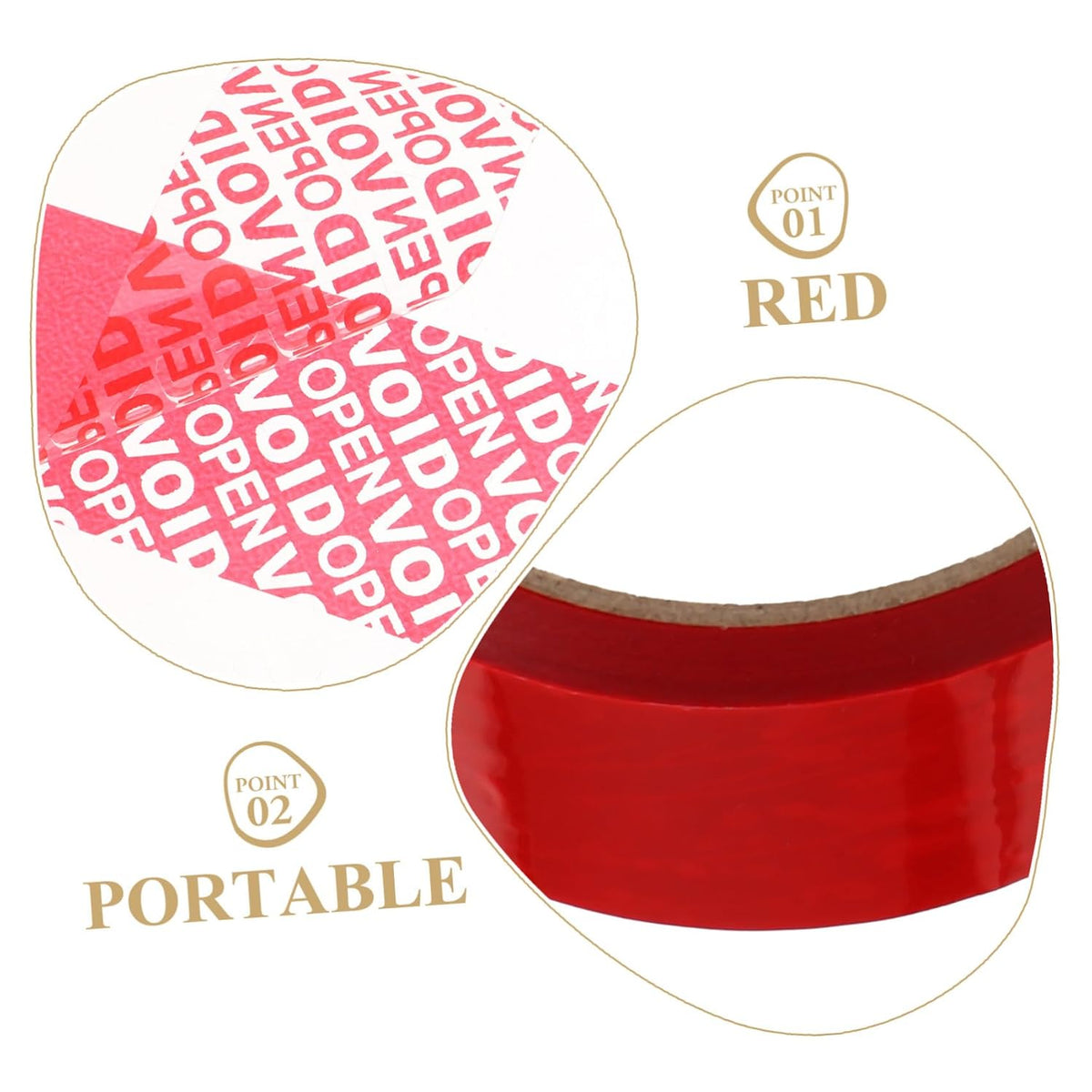 Tamper Evident Tape Voidopen Security Packing Tape for Boxes Security for Packages Strong Adhesive Shipping for