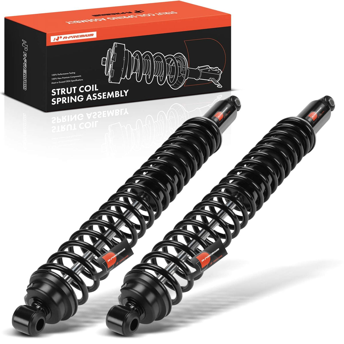 A-Premium Rear Load Adjusting Shock Absorber Compatible with Ford