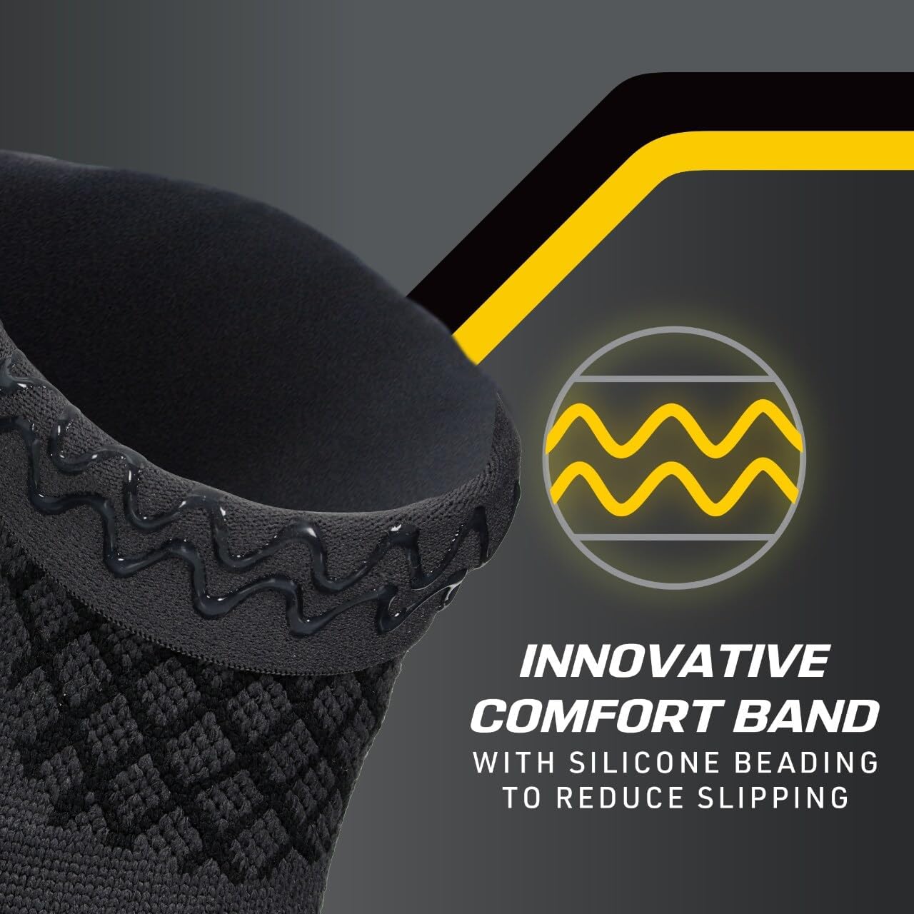 Premium Compression Ankle Sleeve, Advanced Compression Sleeve with Low-Profile Construction, Moisture Wicking Knit