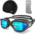 Swim Goggles Adult, G1 Air Anti-Fog UV Protection, Leakproof Comfortable Fit for Adult Men Women, Includes Swim Cap