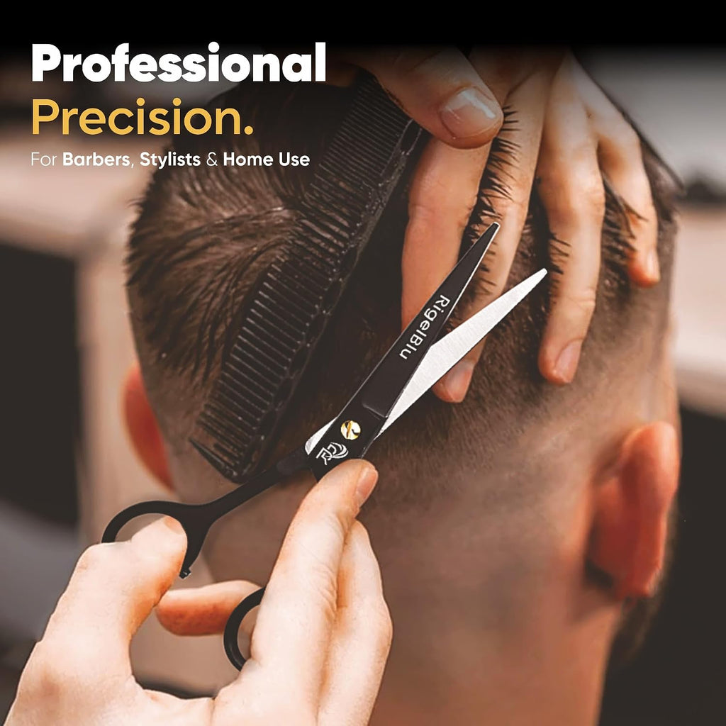 Professional Hair Thinning Shears & Hair Cutting Scissors Set - Barber Scissors for Men & Women - J2 Stainless Steel
