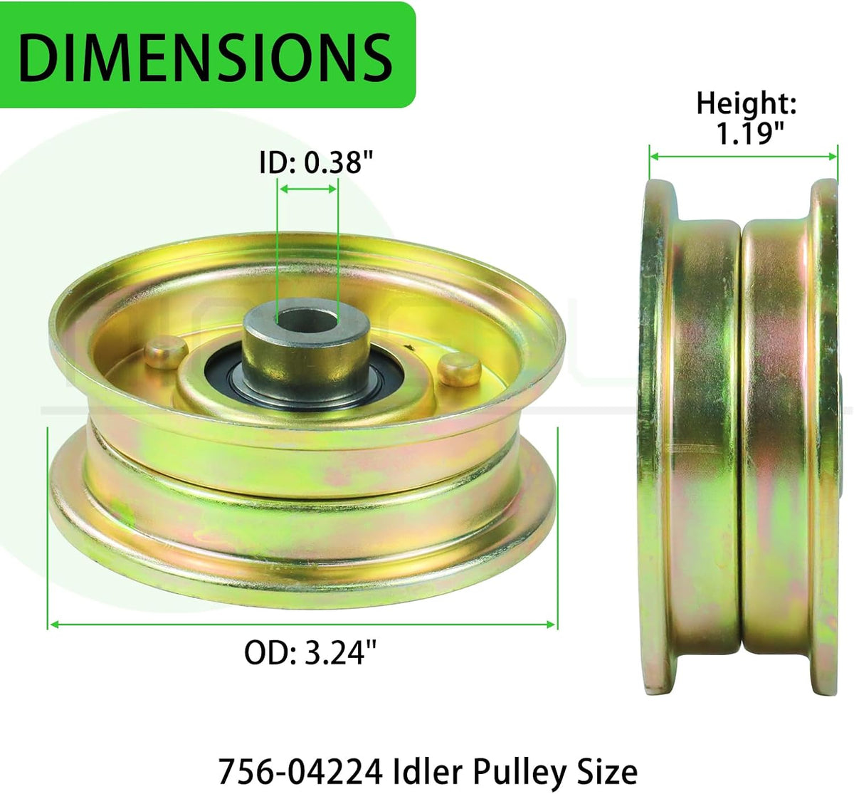 756-04224 Idler Pulley for Cub Cadet LT1050 LT1042 LTX1045 Decks