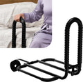 7.5″ Hand Grip Bed Rail with SafetyGrip, One Black Compact Support Rail, 400 lb Capacity, Slip Resistant Textured
