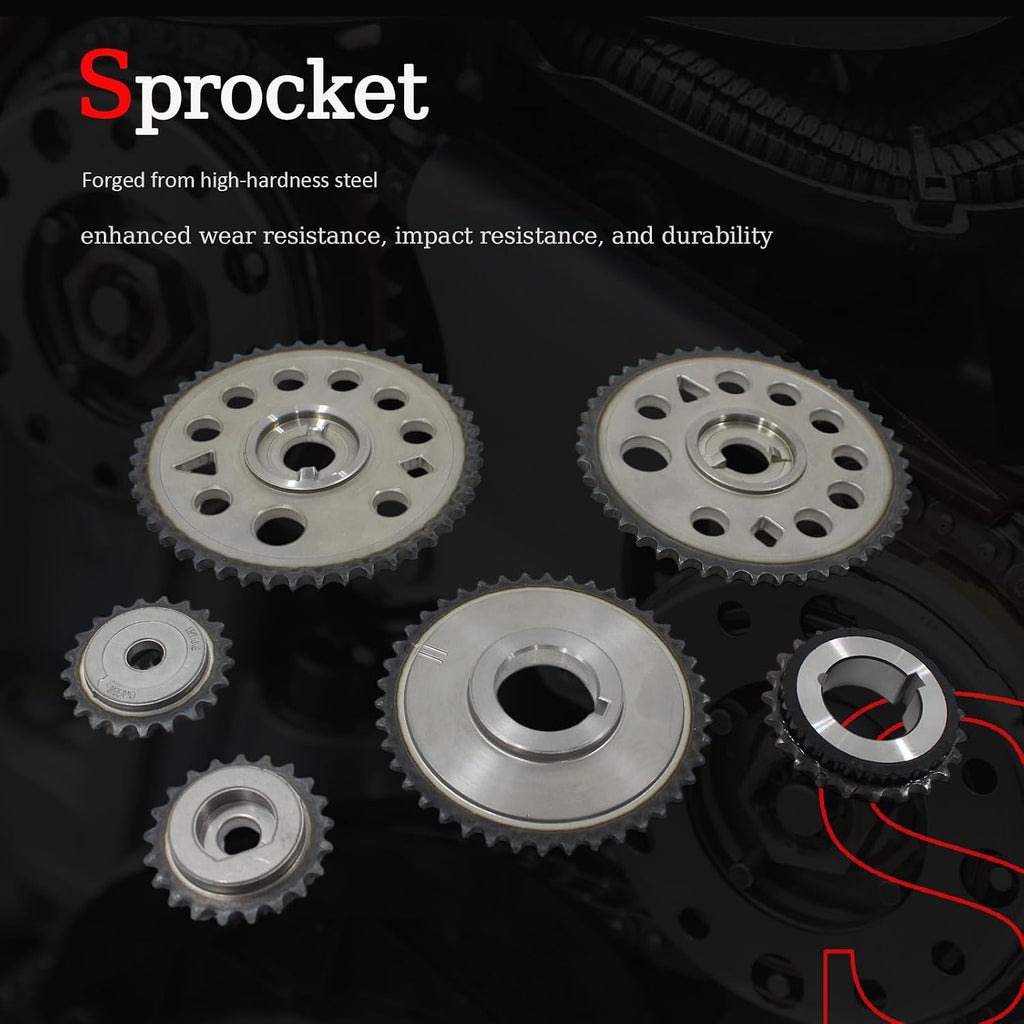 AUCERAMIC 9-4201SWP Timing Chain Kit with Water Pump for Chevy Oldsmobile