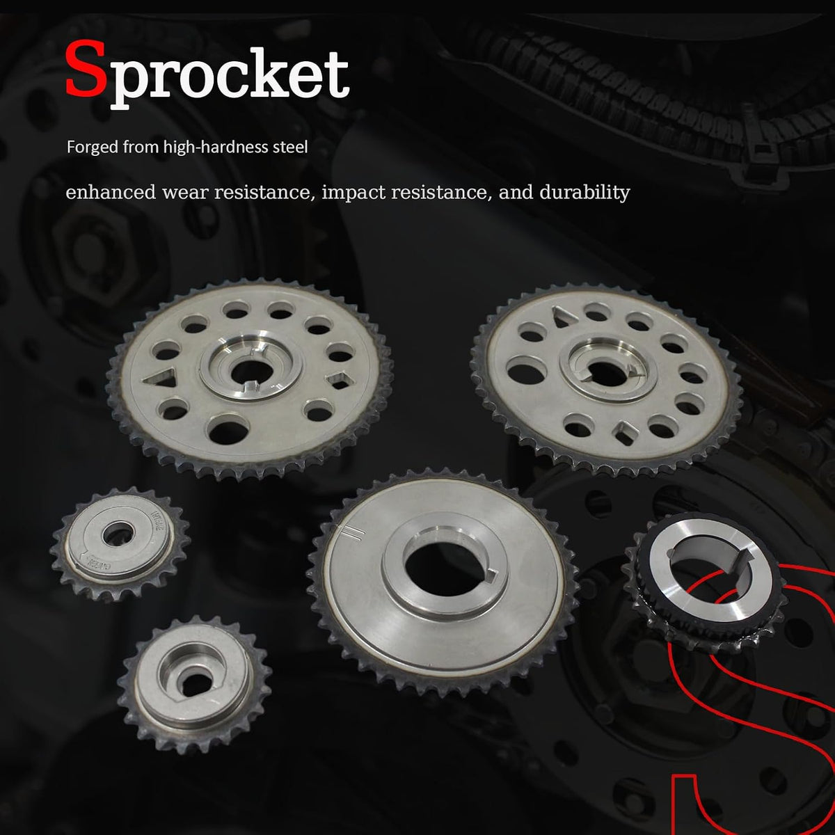 AUCERAMIC 9-4201SWP Timing Chain Kit with Water Pump for Chevy Oldsmobile