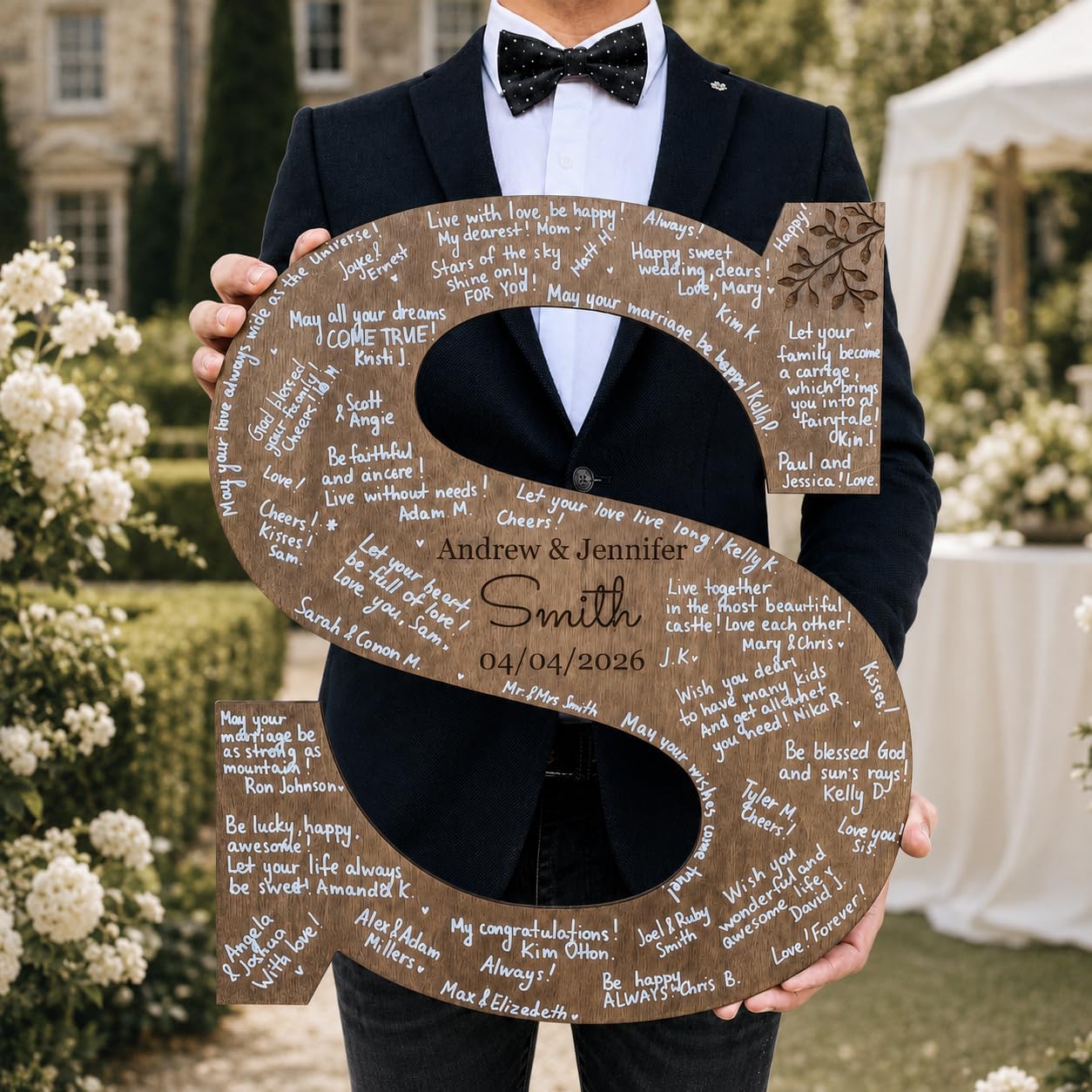 Personalized Wood Letter | Wedding Guest Book | Alternative Guest Book | Wedding Accessories | Wood Book Sign Decor |