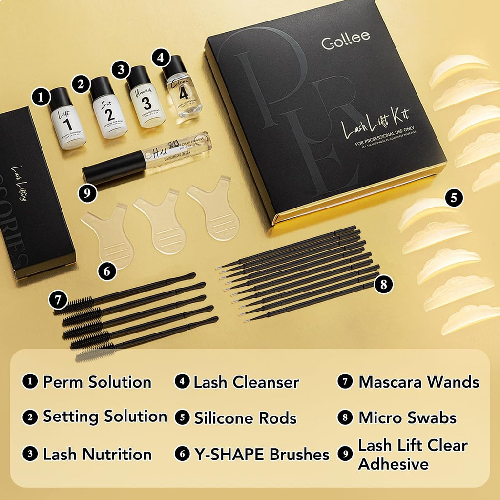 Lash Lift Kit & Brow Lamination Kit Professional Eyelash Perm Kit Semi-Permanent Lash Curling Perming With Detail