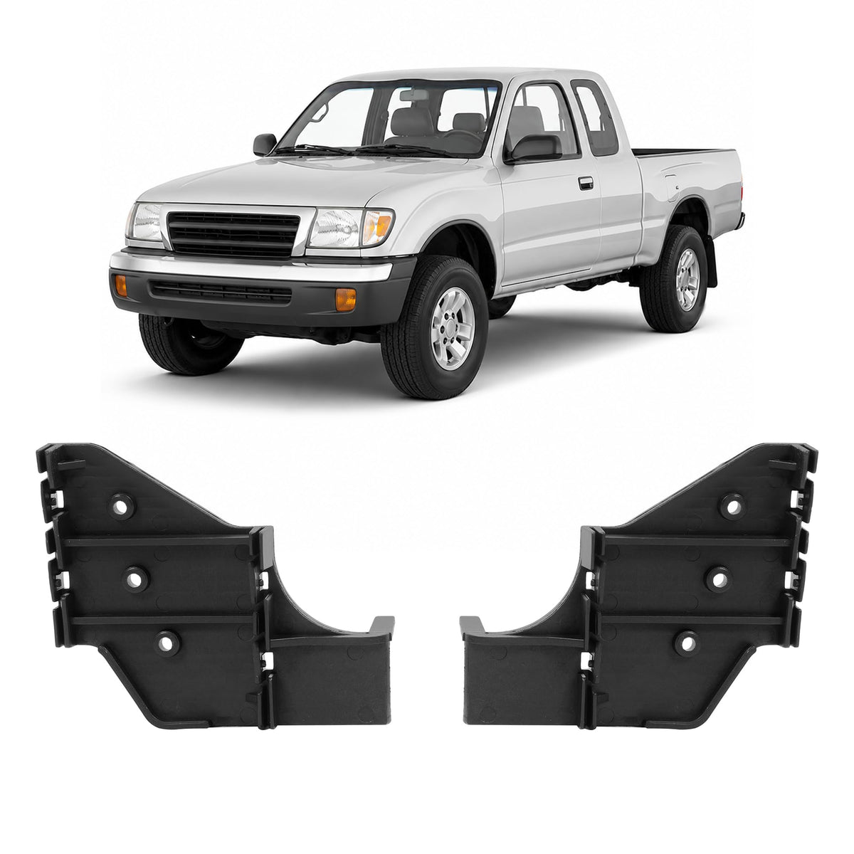 KUAFU Front Bumper Bracket Compatible with 1998-2000 Toyota Tacoma