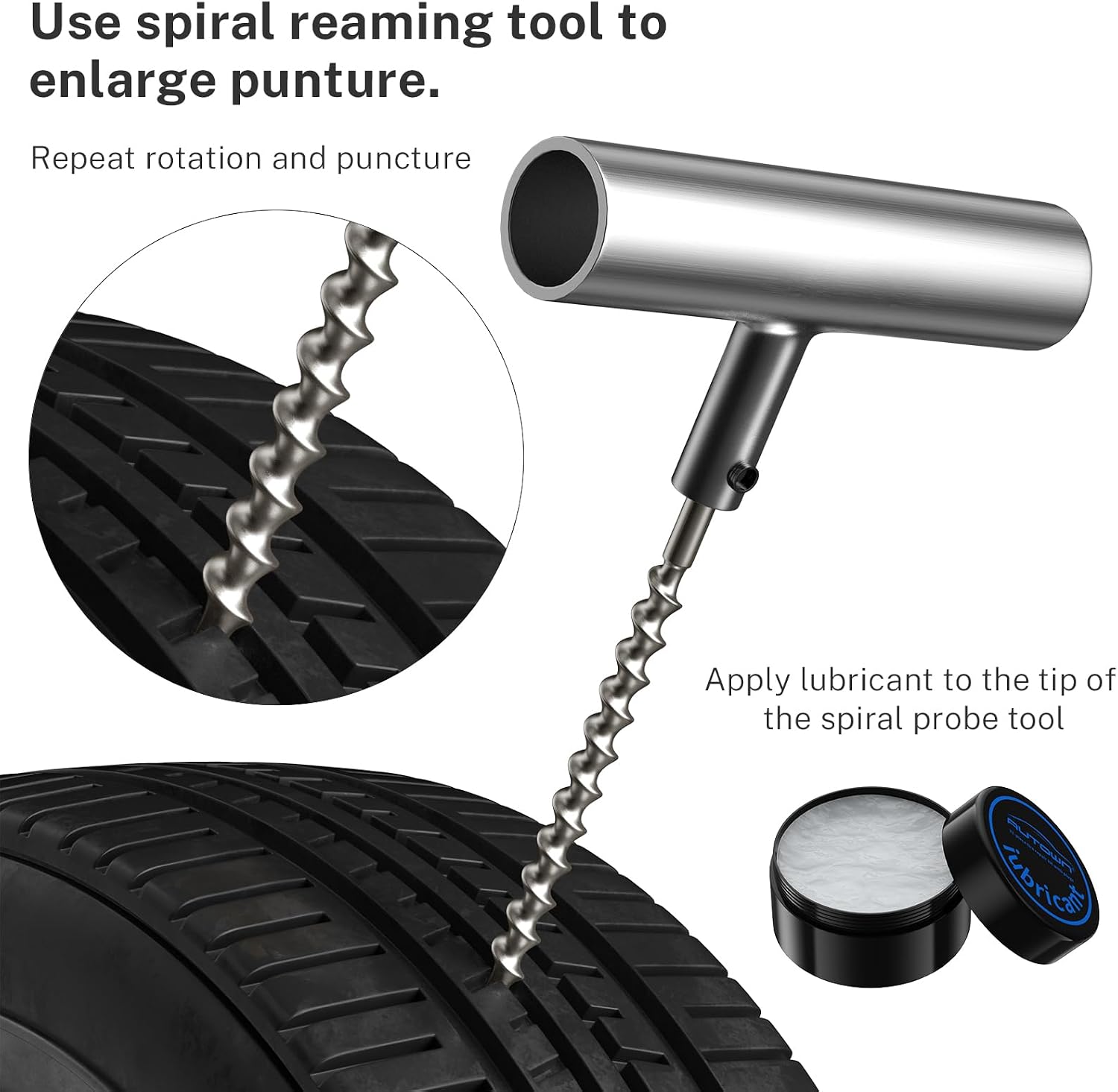 Flat Tire Repair Kit with Plugs 31pcs, Professional Tire Plug Kit | Universal Emergency Tools for Car, Motorcycle