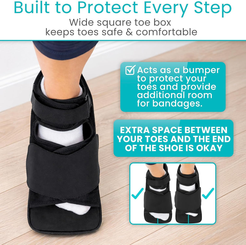 Post Op Shoe - Lightweight Medical Walking Boot with Adjustable Strap