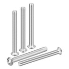 DTGN M8-1.25x75mm Button Head Socket Cap Screw 5Pack 304 SS Whitewashed