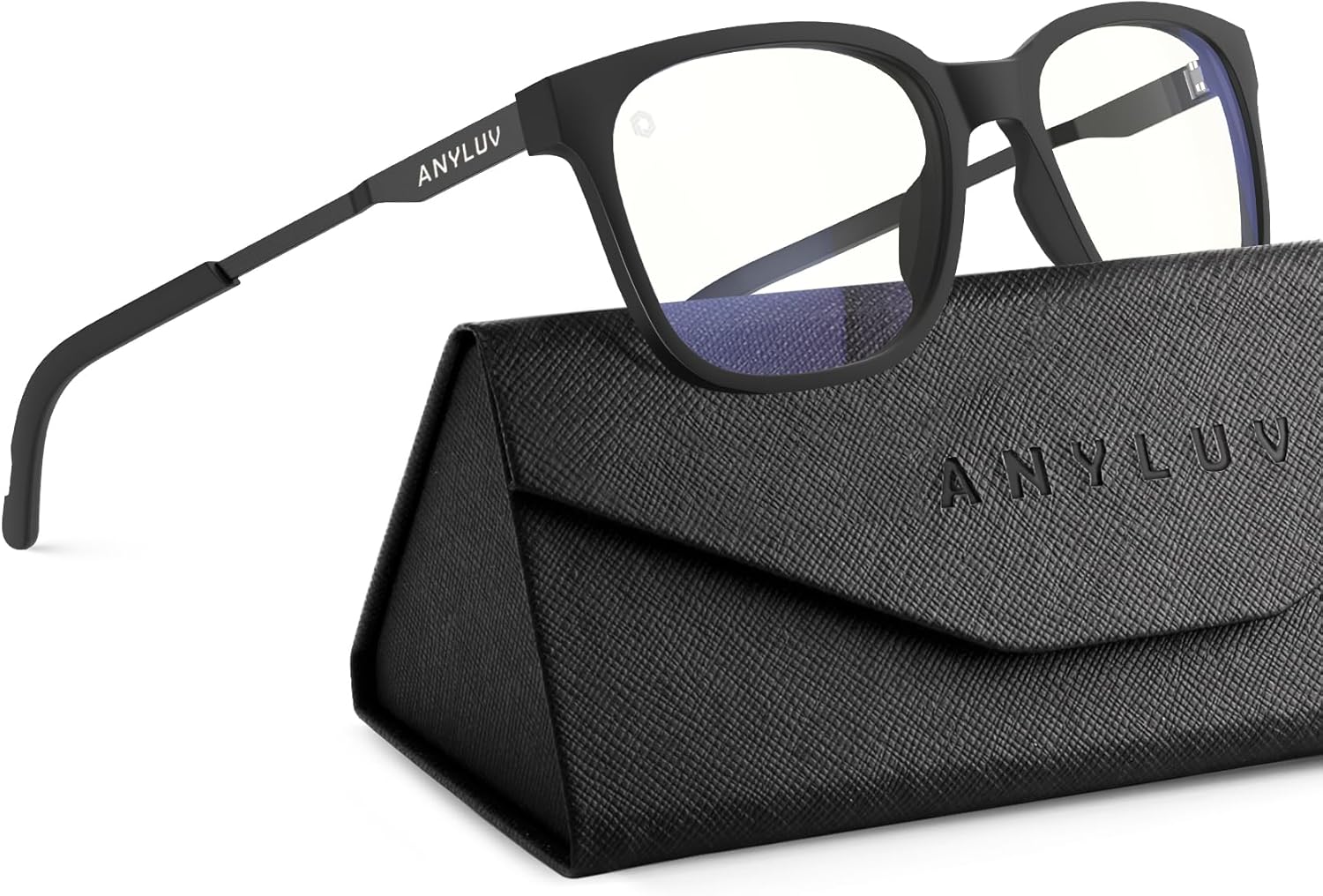 Blue Light Glasses for Men, Lightweight Computer Gaming Glasses, Stylish Anti Eyestrain Blue Light Blocking Men