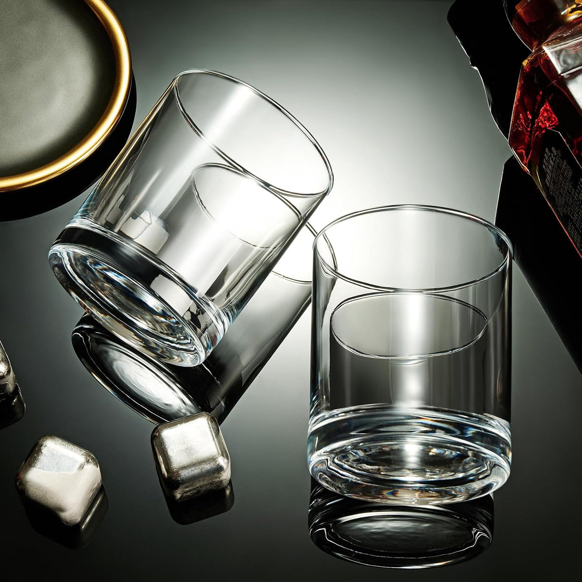 10OZ Whiskey Glasses Set of 2, Old Fashioned Glass for Party