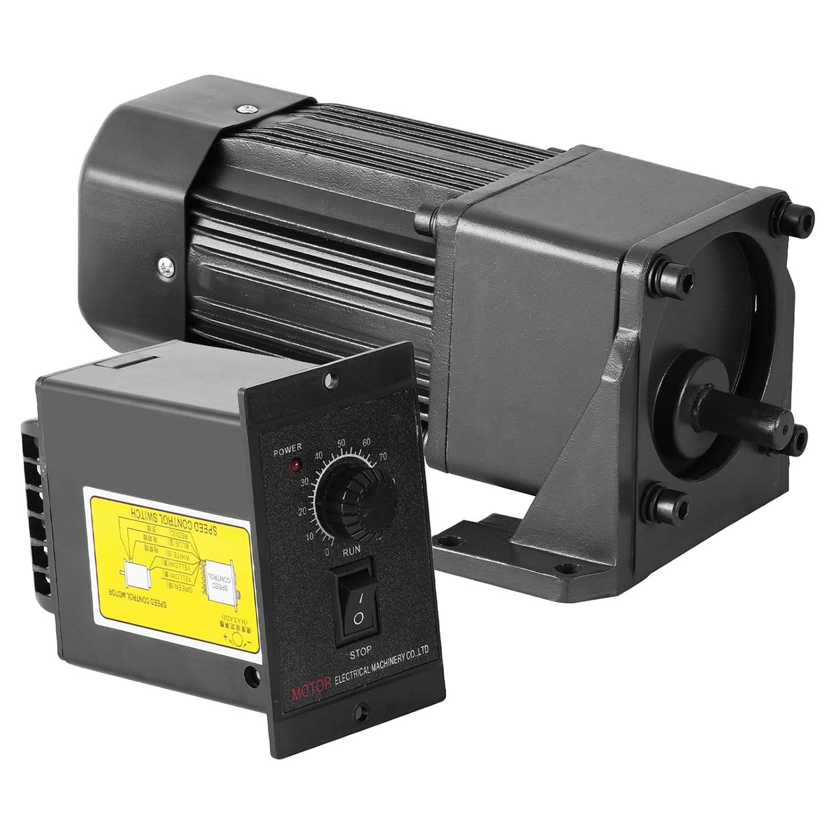 JIAWANSHUN 250W AC Gear Motor 0-270RPM Variable Speed with Bracket