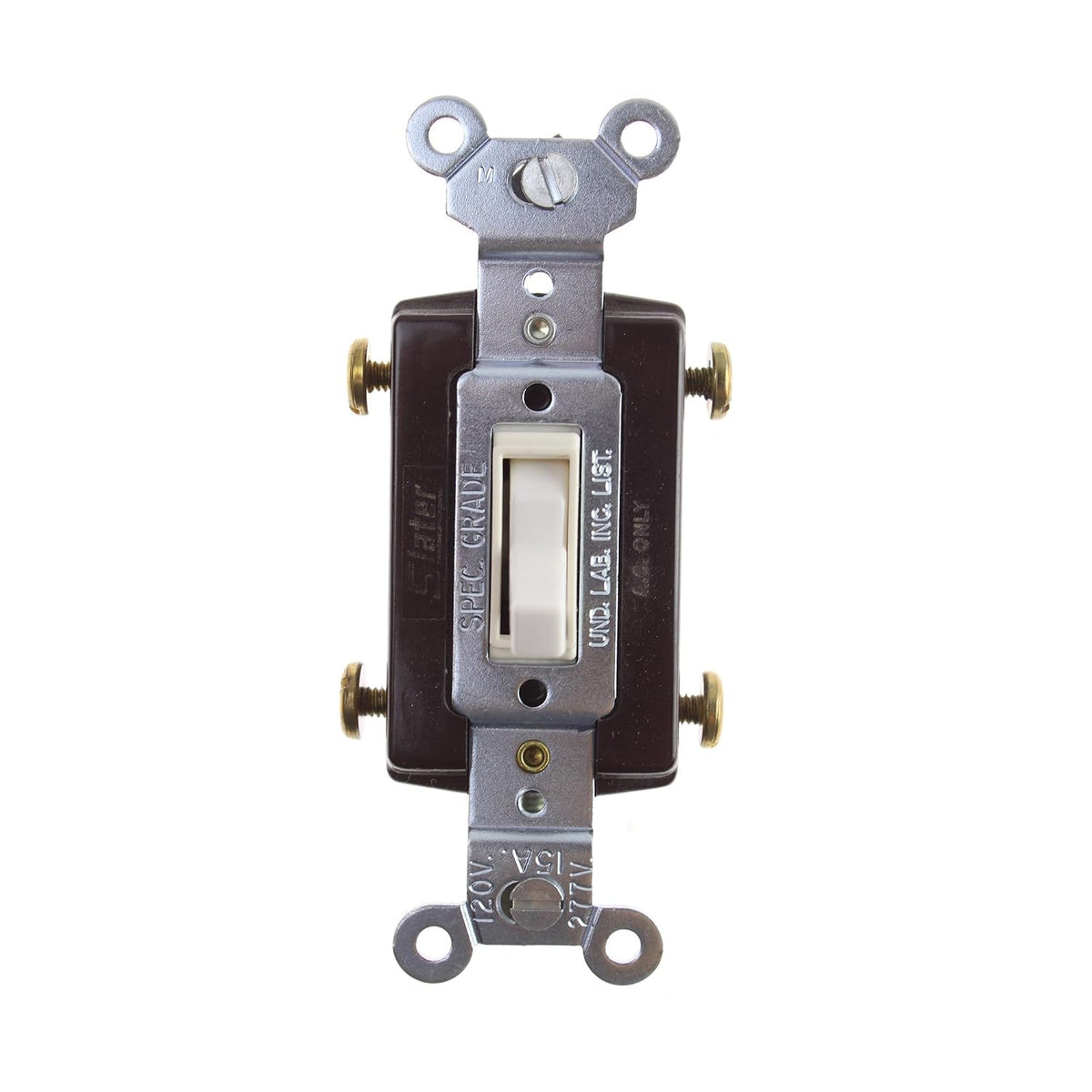 Pass & Seymour Legrand 664-WG Grounding Toggle Switch, 4-Way, 15A, 120V, White