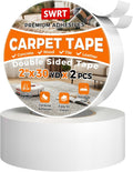 Double Sided Carpet Tape, 2 in x 30 Yards, 2 Pack for Hardwood Floors