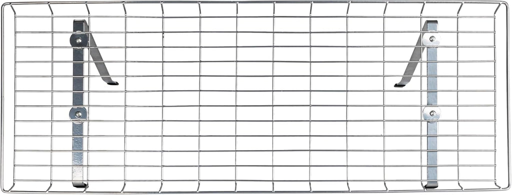 Rear Display Over-The-Washer Storage Shelf to Organize and Store Laundry Room Supplies, Silver