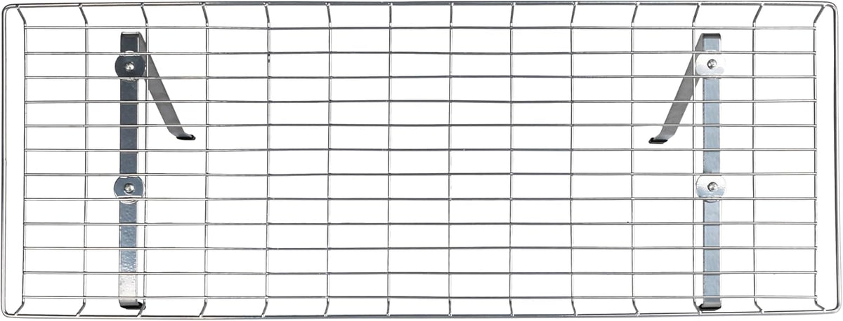 Rear Display Over-The-Washer Storage Shelf to Organize and Store Laundry Room Supplies, Silver