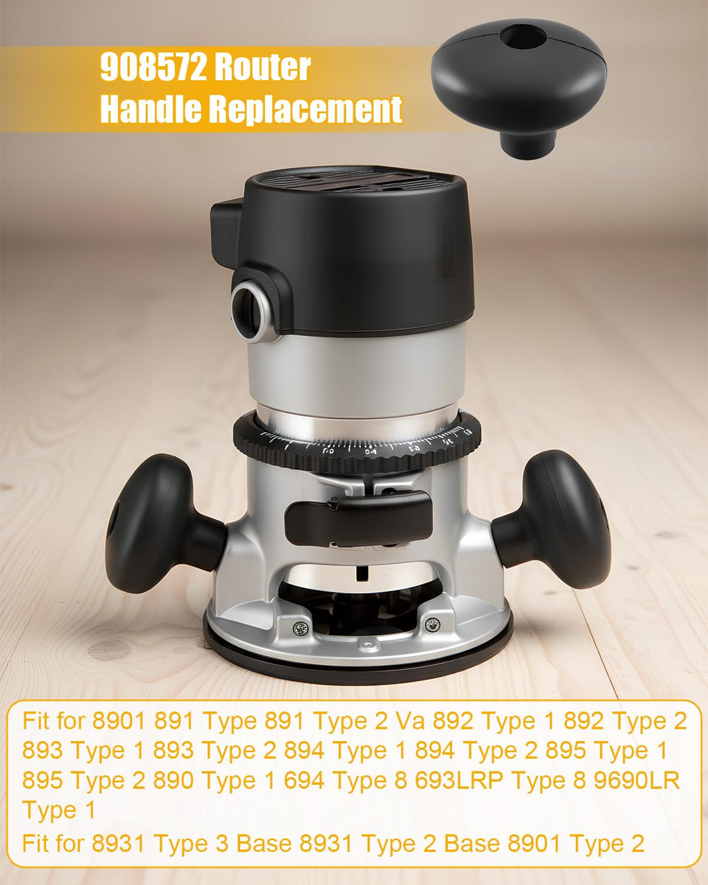 908572 Router Handle Replacement Compatible with 890 891 892 893 894 895
