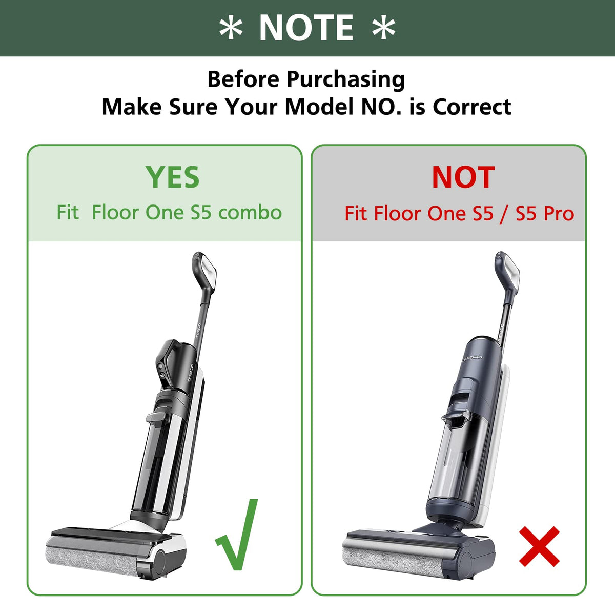 Only S5 Combo Roller Brush Replacement for Tineco Floor ONE S5 Combo
