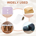 2000pcs 4Rolls Total Tamper Evident 2.8x0.5 Tamper Shipping White
