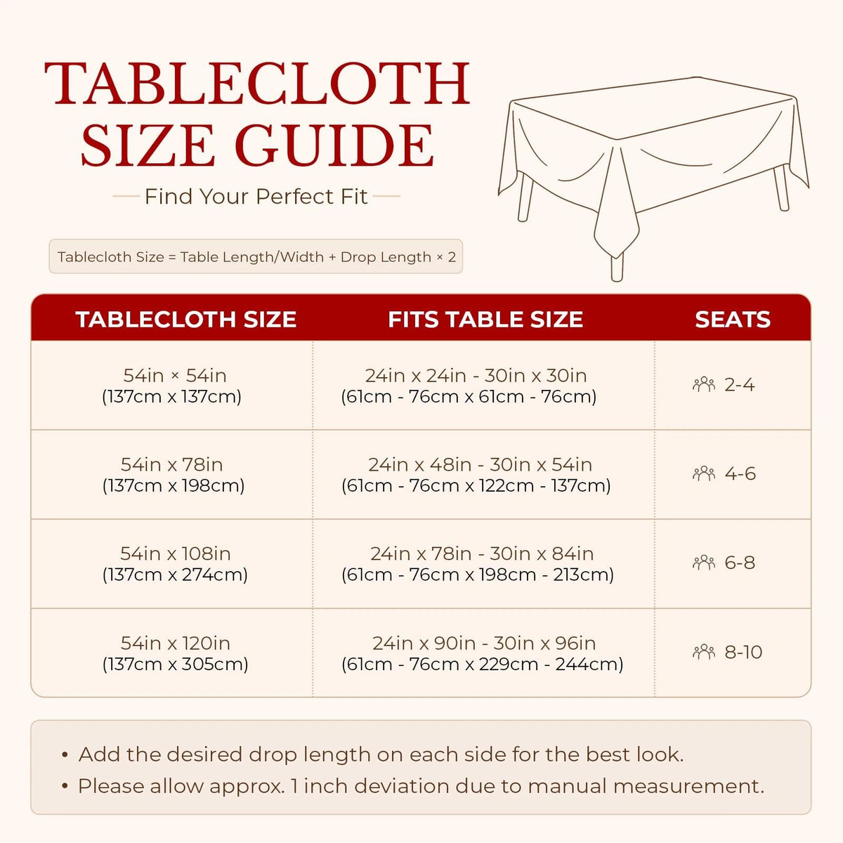Christmas Plaid Vinyl Tablecloth, Rectangle 54 x 78, Red