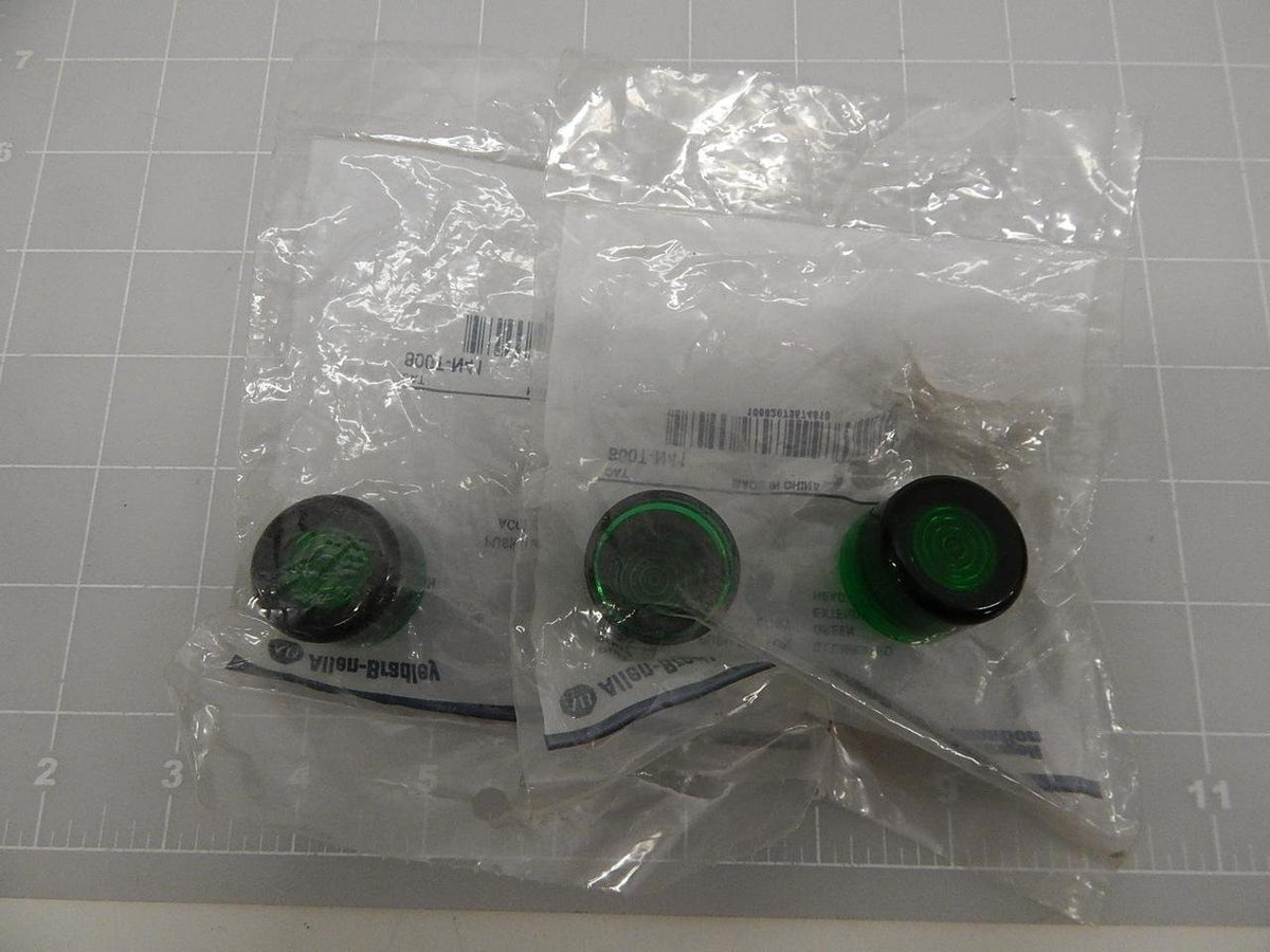 Allen Bradley 800T-N41 Cap for Pilot Light Push to Test Green