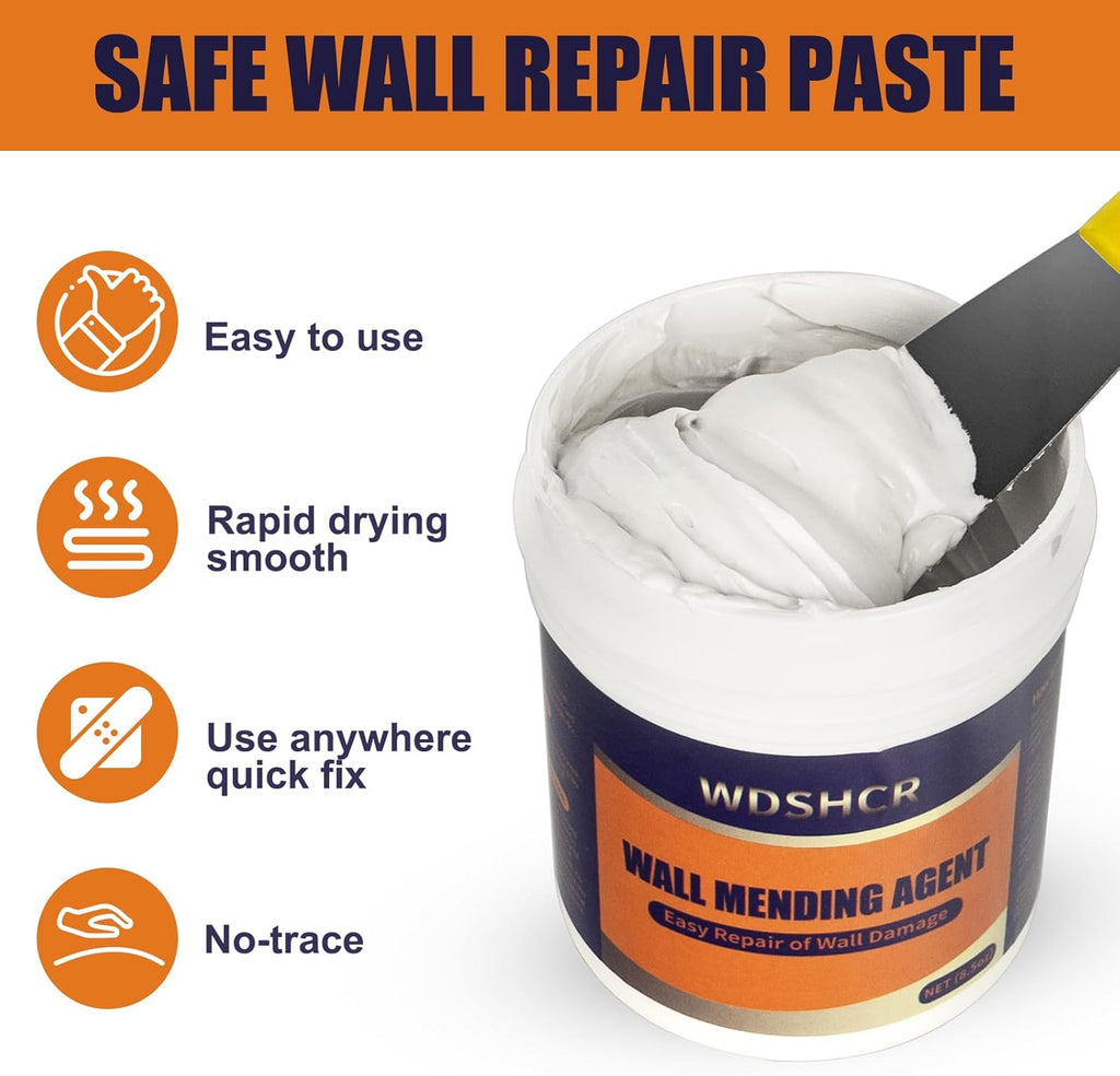 Drywall Repair Kit Drywall Hole Repair Patch Kits Wall Spackle Repair Paste with 8.5OZ White Wall Repair Putty with